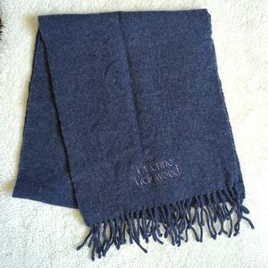 Authentic Vivienne Westwood navy wool scarf